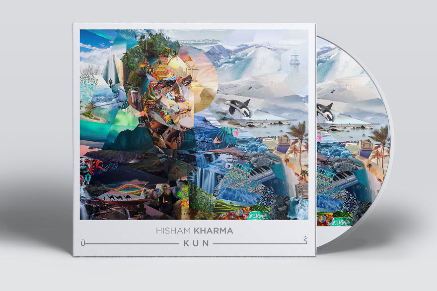 This Music Album Artwork Is Made Out Of More Than 160 Unretouched Images.