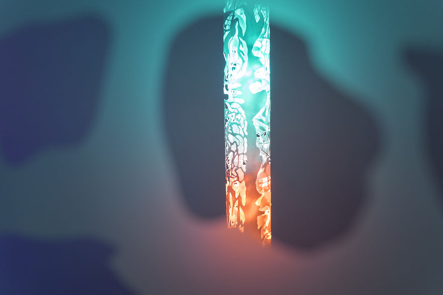 Installation Art Made From Hand Cut Mylar, Hand Cut Paper, And Lights. Installation Art Made From Hand Cut Mylar, Hand Cut Paper, And Lights.