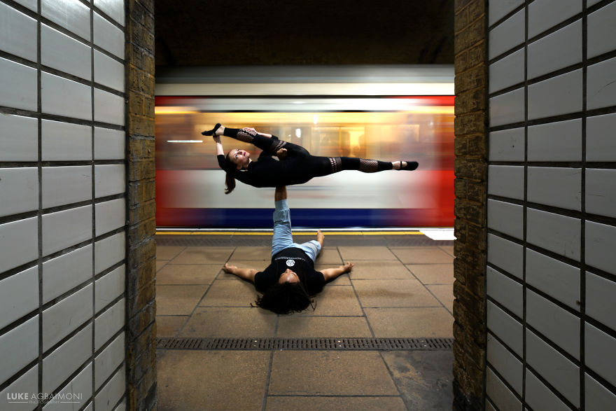 Photographer Explores The Shape & Movement Of London Underground Through Yoga