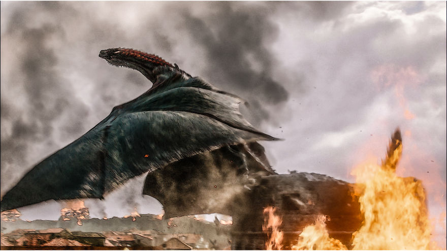Upgraded My Favorite Drogon Shots From Game Of Thrones Ep 5
