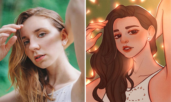 I Asked 16 Artists To Draw My Portrait Photos In Their Style