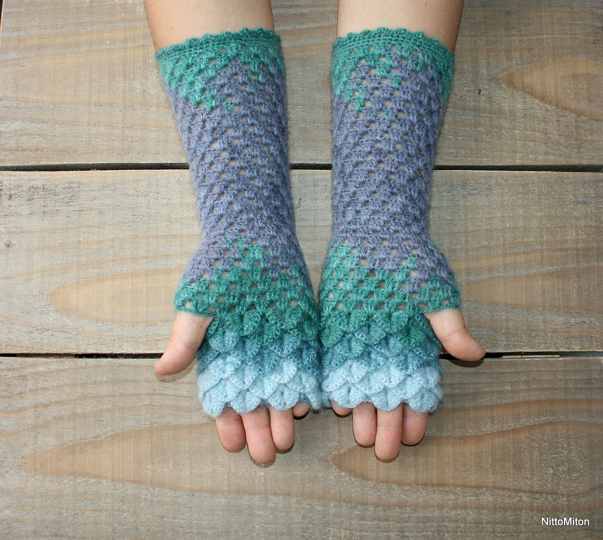 I Made This Dragon Scale Gloves