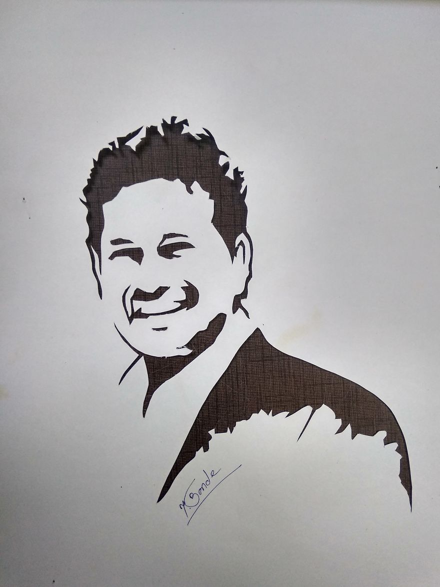 Paper Cut Art Created By Yashwant Bonde