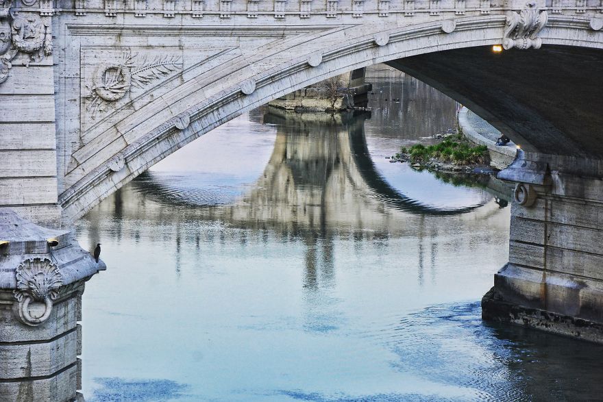 Reflections In The Tiber River. Such A Charming Afternoon!