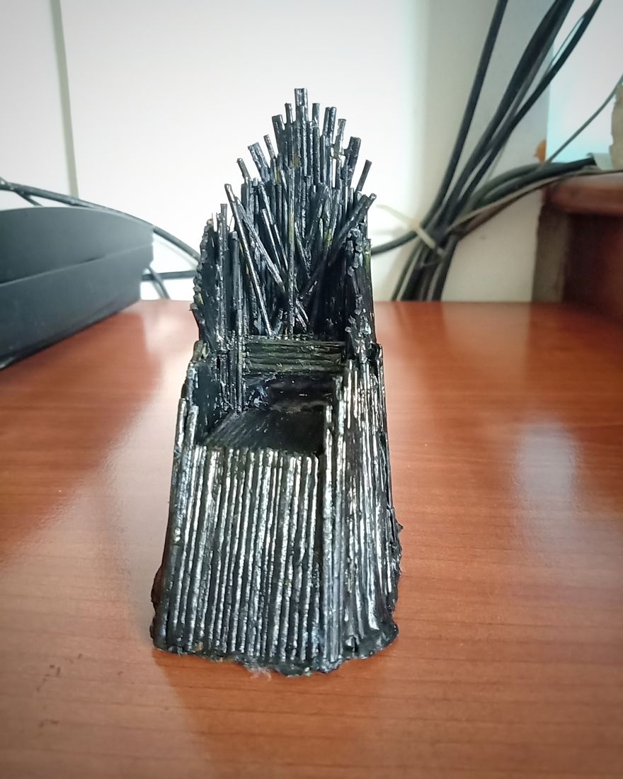 I Recreated The Iron Throne With 571 Sticks.