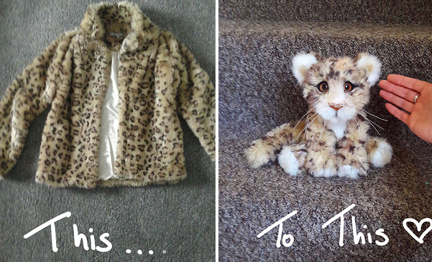Inspired By Nature, I Upcycle Faux Fur Fabric By Sewing It Into Realistic-Looking Animals