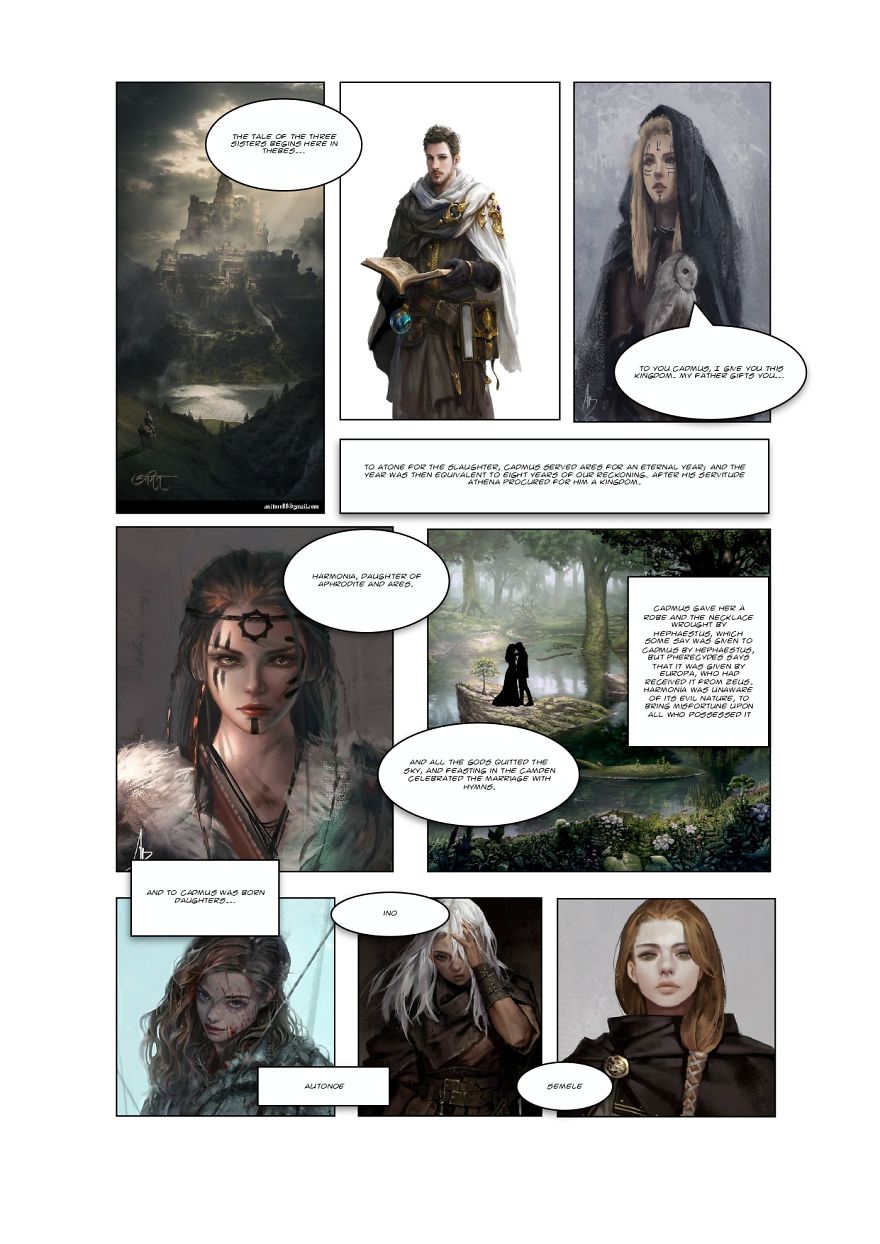 Recreation Of Greek Myth Into Comics