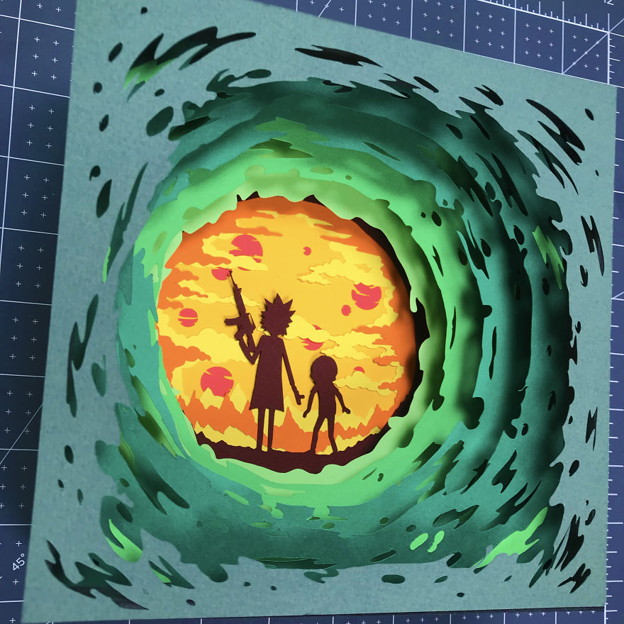 Rick And Morty Paper Craft