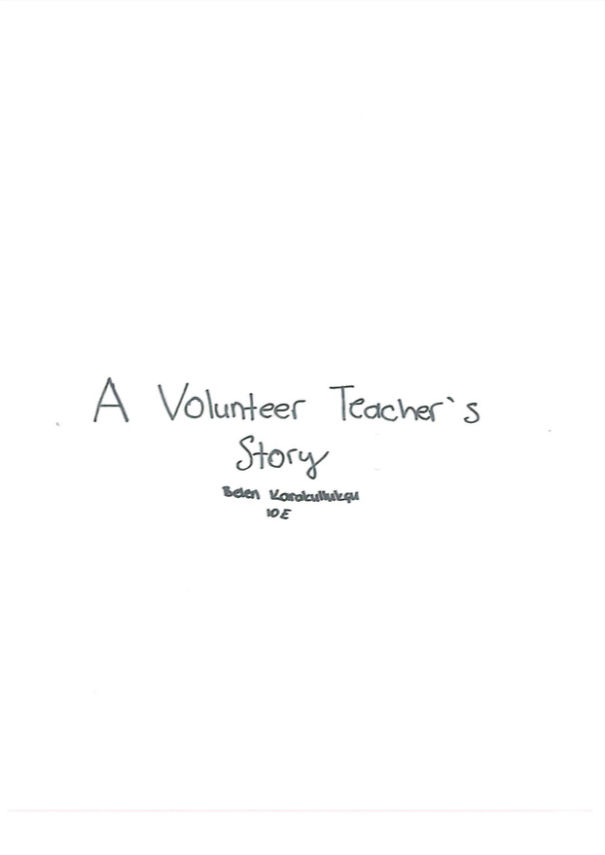A Volunteer Teacher's Story