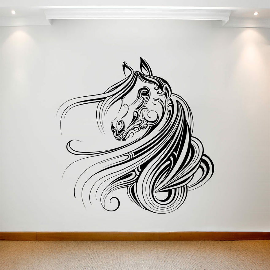 Silhouette Horse Head Wallpaper With Best Quality, Pattern And Size