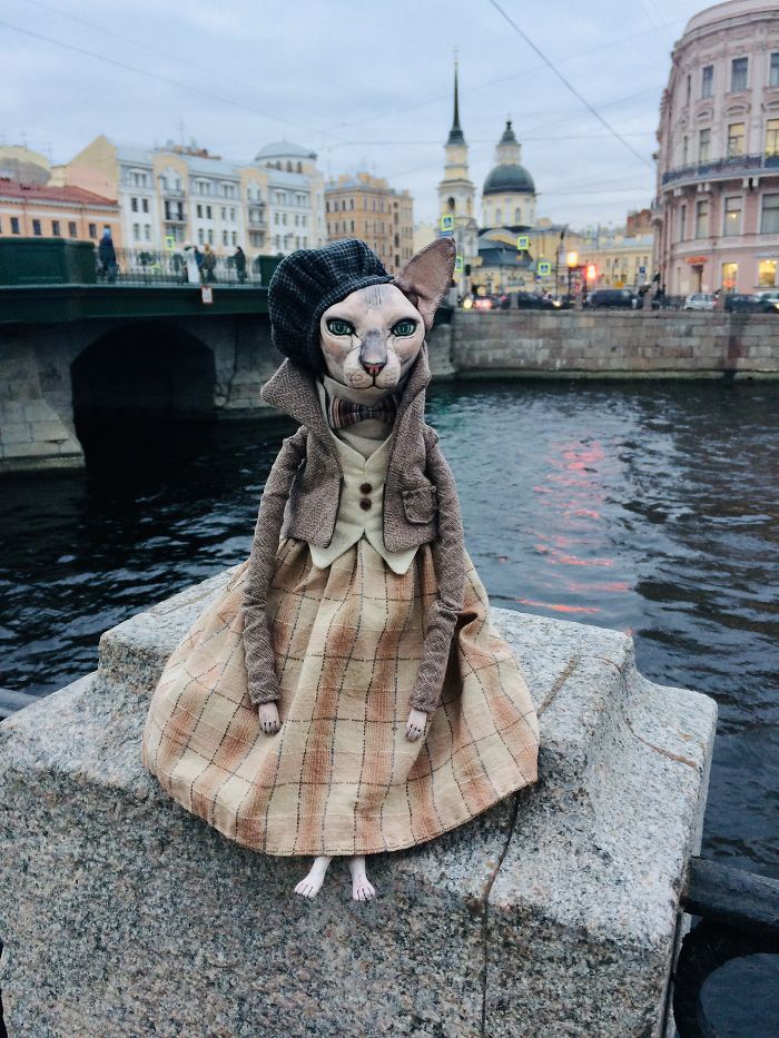 The Puppeteer From Saint Petersburg Creates Realistic Dolls Of Sphynx Cats