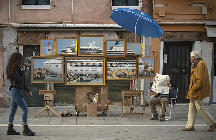 Banksy Gets Kicked Out The Venice Art Biennale After Creating Unlicensed Street Stall With Social Commentary