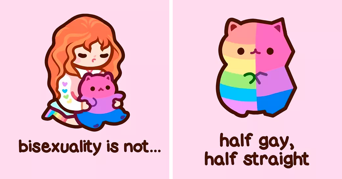 5 Most Common Misconceptions About Bisexuality Explained Through Adorable  Kitten Illustrations | Bored Panda