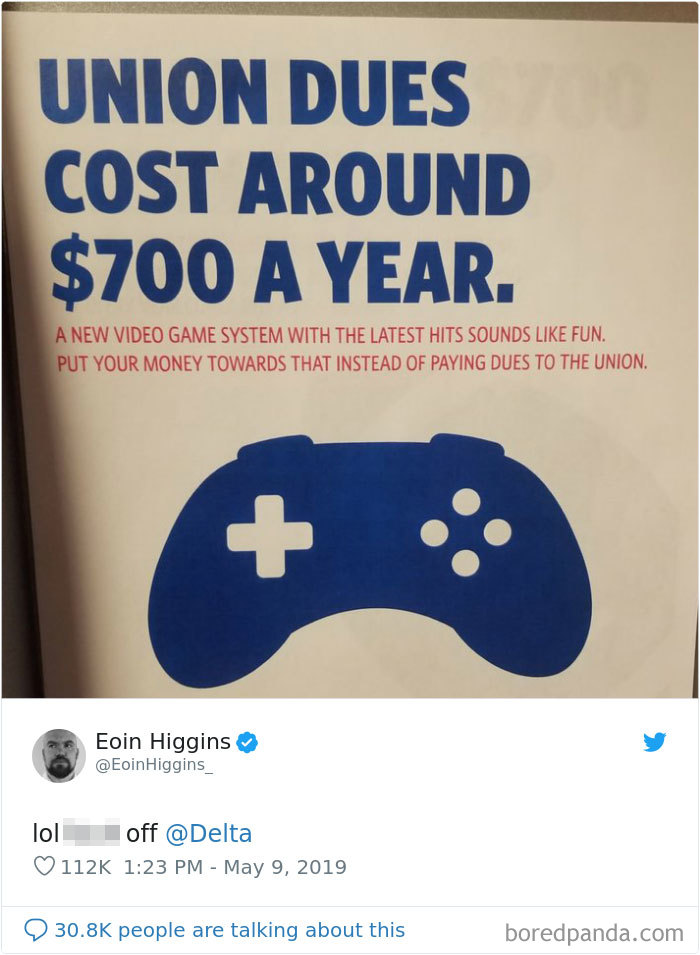 Buy A "Video Game System" Instead Of Unionizing Please