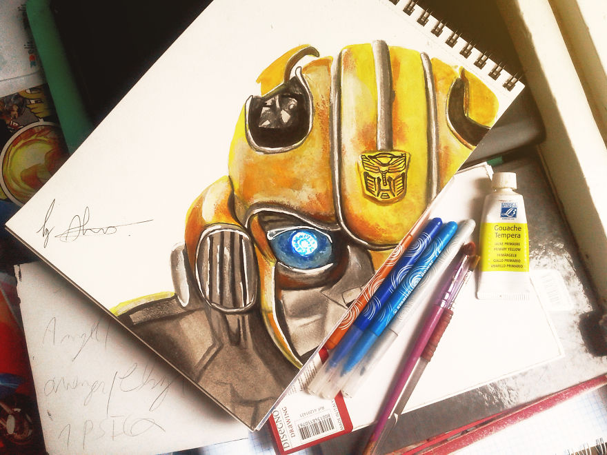 This Bumblebee Drawing Took Me Only One Hour And Few Minuts