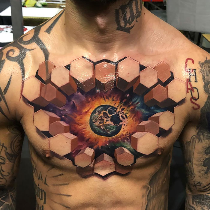 Fun Chest Piece I Did Today