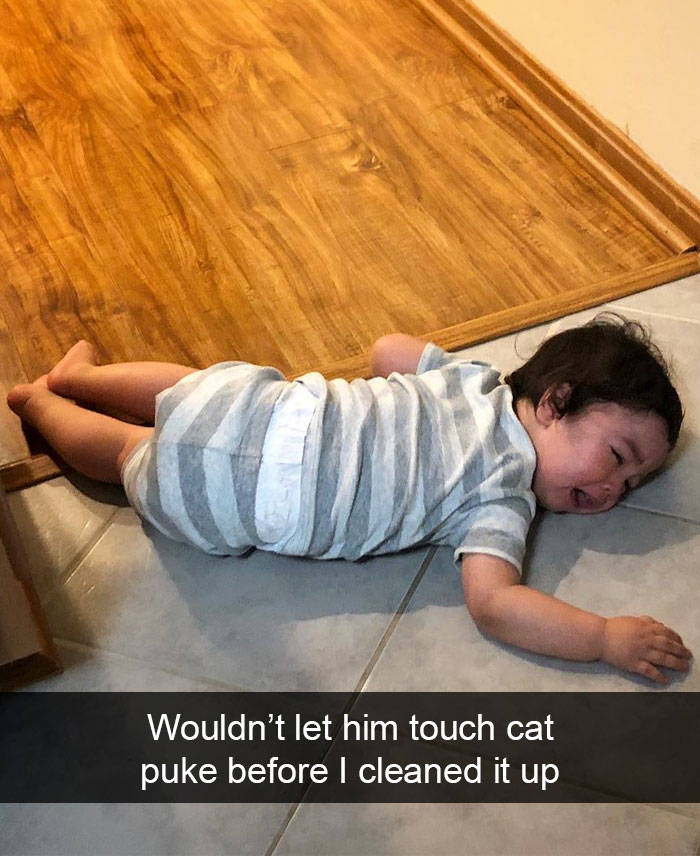 Wouldn’t Let Him Touch Cat Puke Before I Cleaned It Up