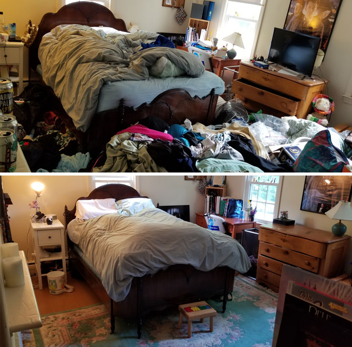 Limpié Mi Habitación Cuidadosamente La 1ª Vez En 2 Años. Parece Como Una Prueba Física De Que Mi Depresión Se Está Curando