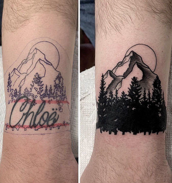 Before And After Wrist Cover Up