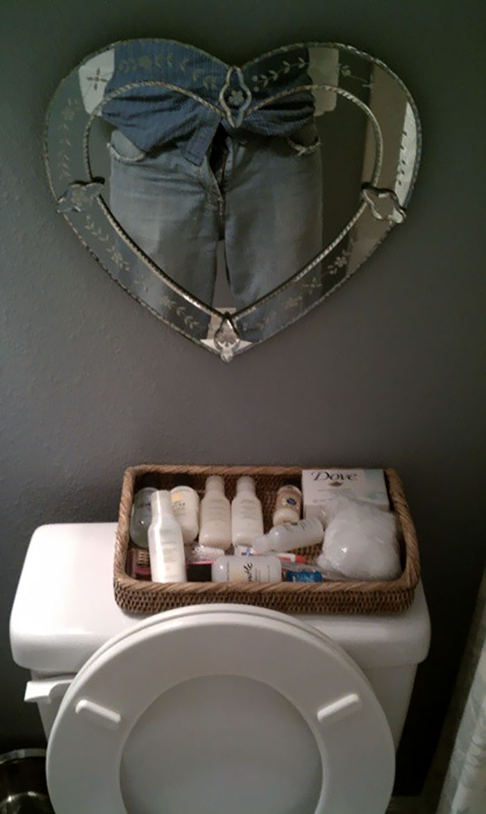I'm Not Sure How To Tell This To Mom, But This Is A Really Awkward Place To Put A Mirror 