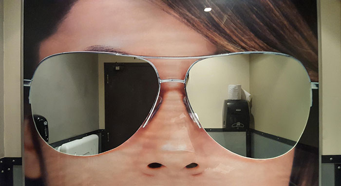 This Bathroom's Mirrors Are Sunglasses