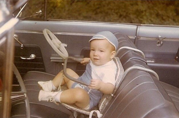 Asiento de bebés en los años 50