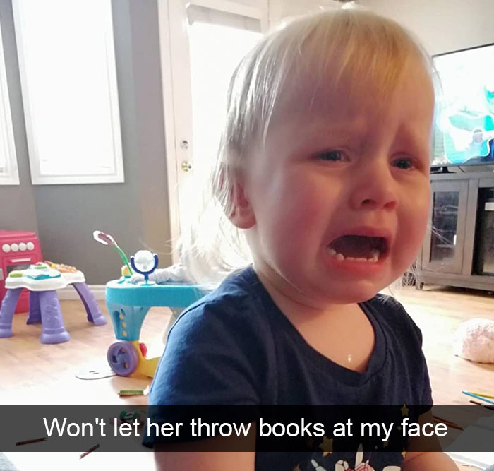 Won't Let Her Throw Books At My Face