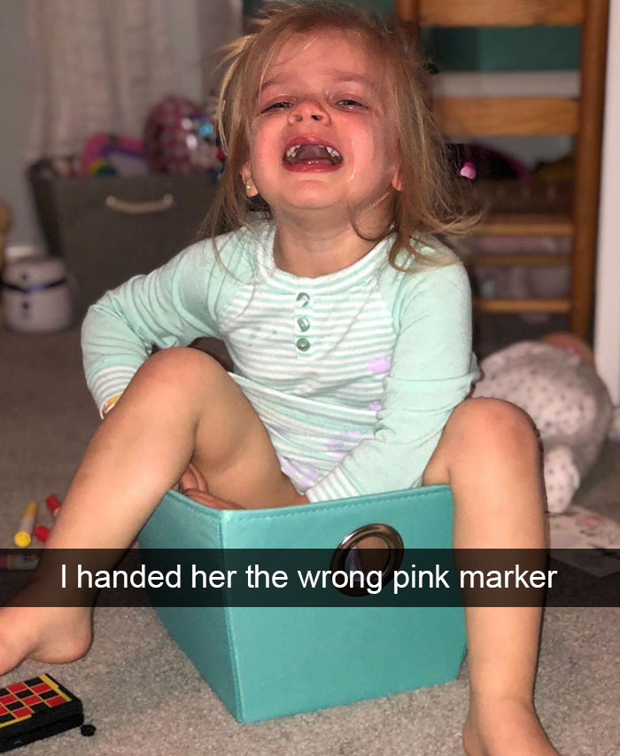 I Handed Her The Wrong Pink Marker