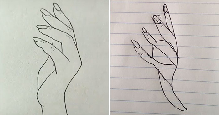 People Are Trying To Follow A Viral Hand-Drawing Tutorial, And They’re Failing So Bad, It’s Good (24 Pics)