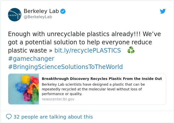 Scientists Created A New Type Of Plastic That Stops The Non-Recyclable Plastic Problem