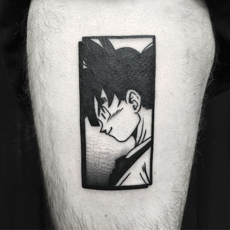 Goku Tattoo by Inez Janiak  Tattoo Insider