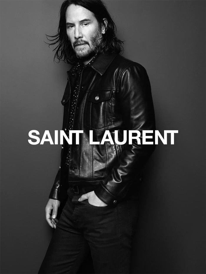 Keanu Reeves Is The New Face For Saint Laurent Men's Range And People Online Are Loving It