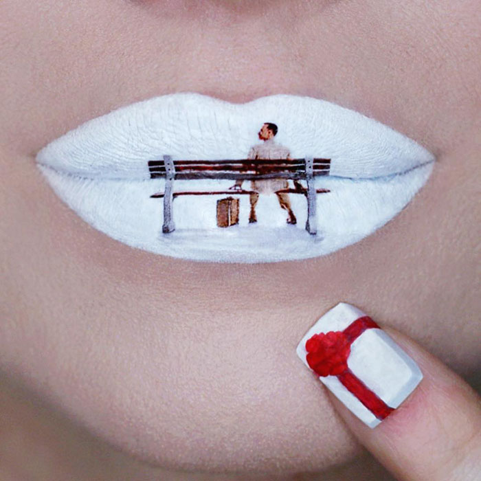 Makeup Artist Uses Her Lips As A Canvas To Create Pop Culture-Inspired Masterpieces (60 Pics)