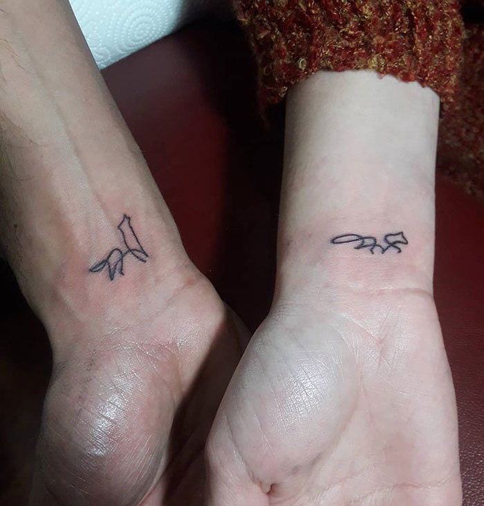 Tumblr little couple tattoos F R