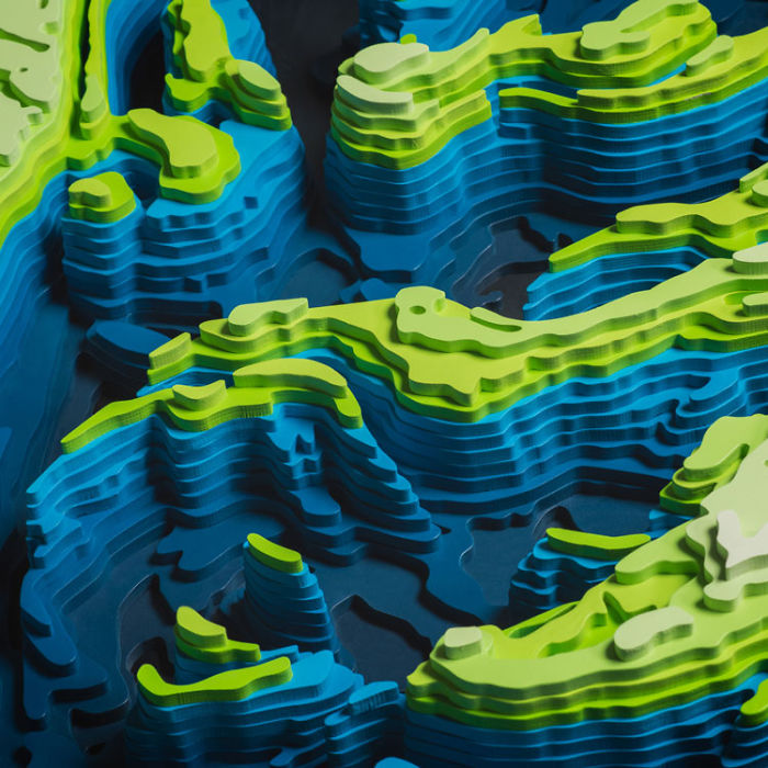 I Spent 5 Years Making These Topographic Sculptures, Each With Up To 2500 Individual Pieces