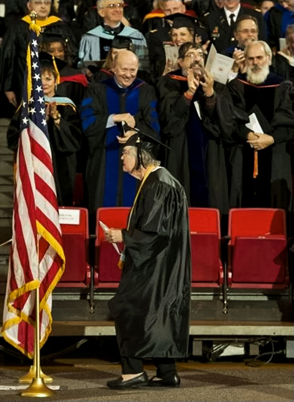 The Best Part Of My Graduation Ceremony Last Month. She Got A Standing Ovation