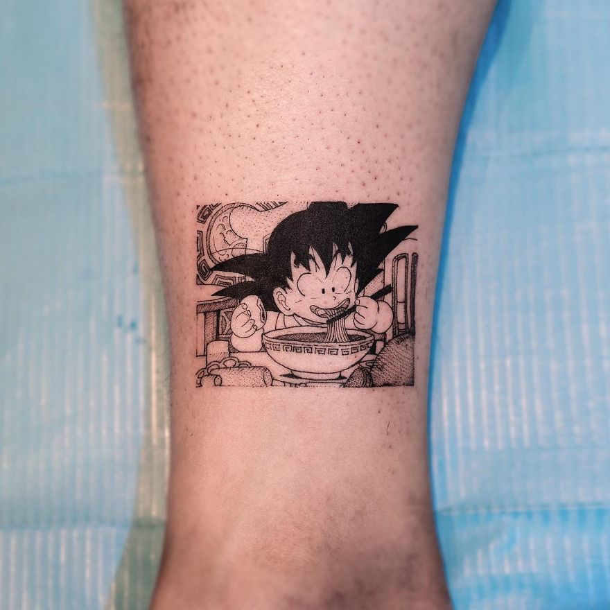 Goku from Dragonball  tattoo by DaveVeroInk by DaveVeroInk on DeviantArt