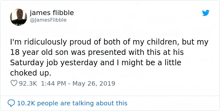 Father Is Stoked To Find A Review About His Son Taking Care Of An Autistic Child At Work
