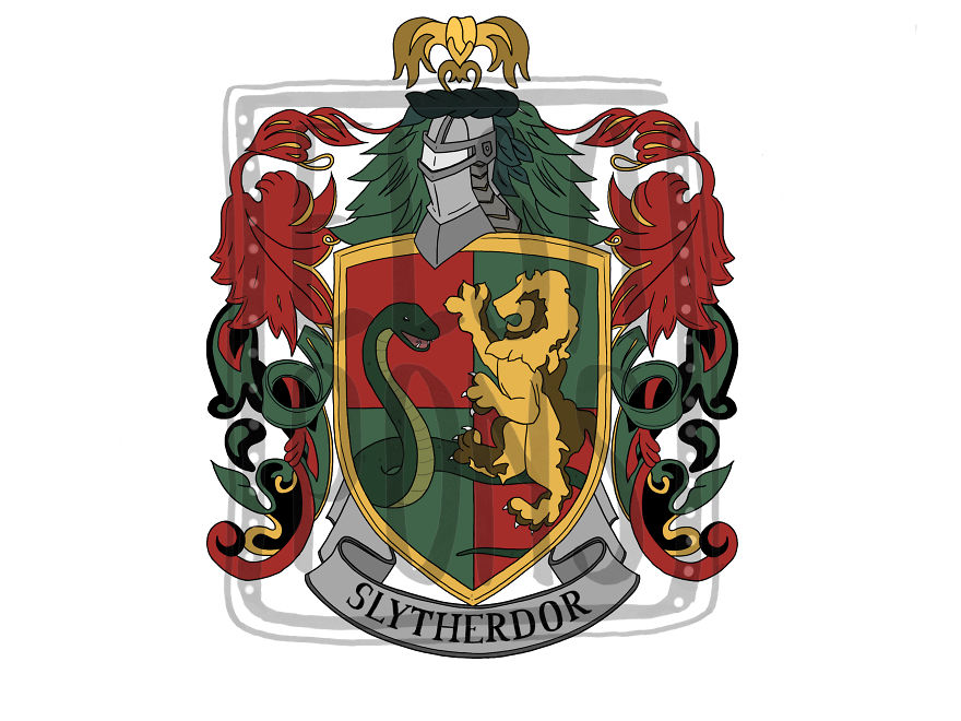 I, A Livelong Potterhead, Designed These Hybrid Coats Of Arms Of The Houses. Check Them Out!