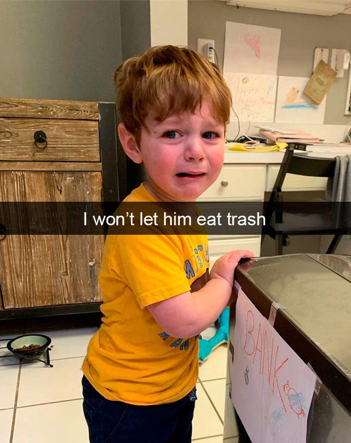 I Won’t Let Him Eat Trash