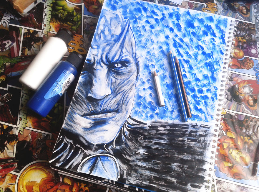 This Night King Drawing Took Me An Hour