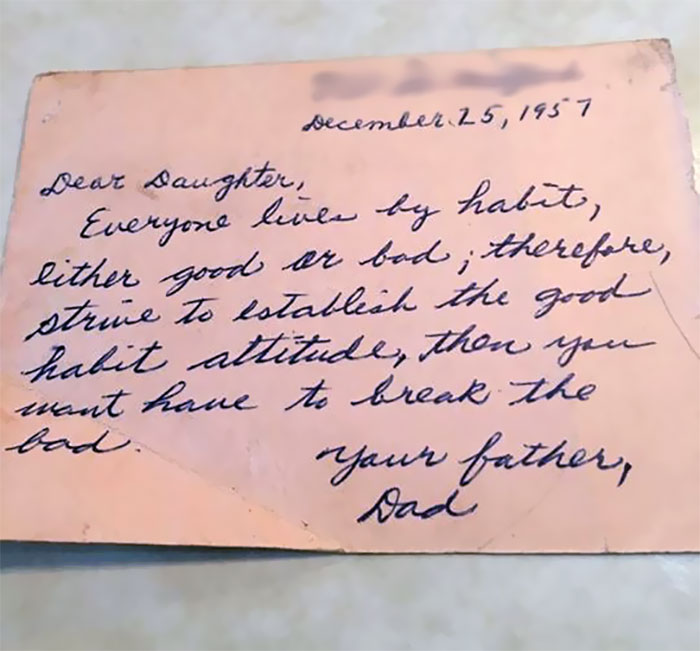 Wise Words My Grandpa Wrote To My Aunt Almost 60 Years Ago