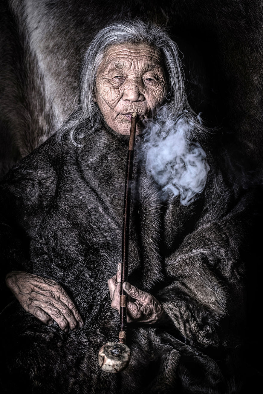 Dukha Woman; Darkhad Valley, Khovsgol, Northern Mongolia