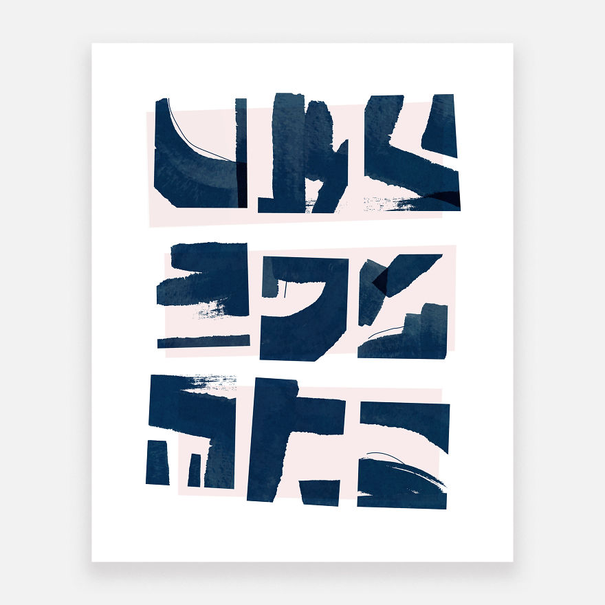 I Made This Abstract Art Print For My New Online Shop, And I've Named It 'Fractured'
