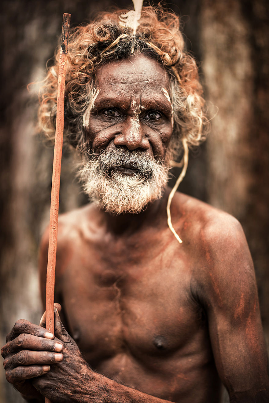 Aboriginal Man; Pormpuraaw, Gulf Of Carpentaria, Cape York, Australia