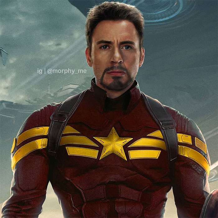 Chris Evans (Captain America) And Robert Downey Jr. (Iron Man)