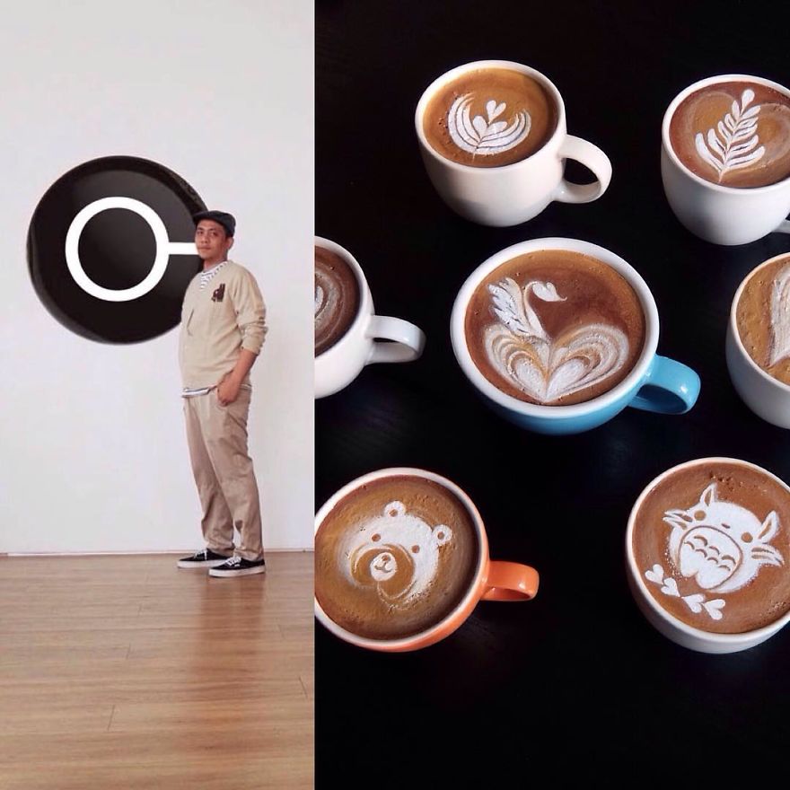 Replica Coffee Latte Art By Baristatoday