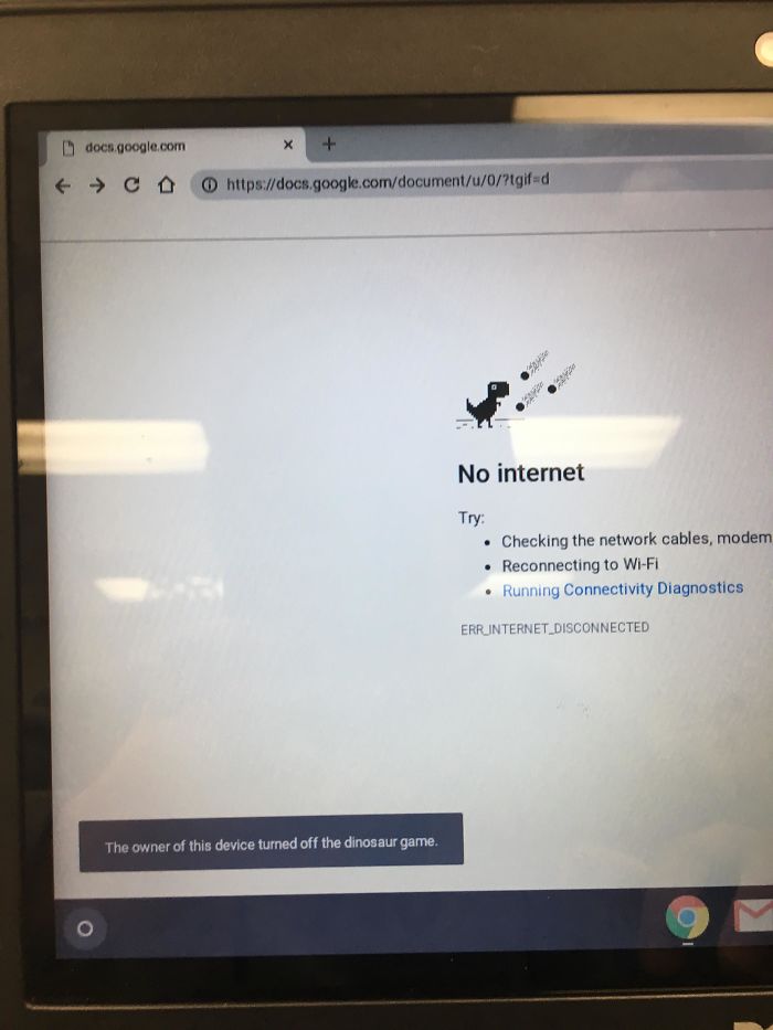My School Banned The Dinosaur Game