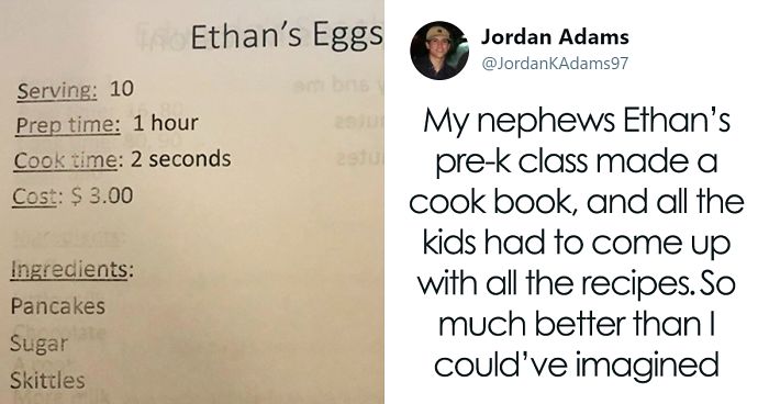Teacher Asked Toddlers To Create Recipes For A Cookbook, And The Result Is Hilarious