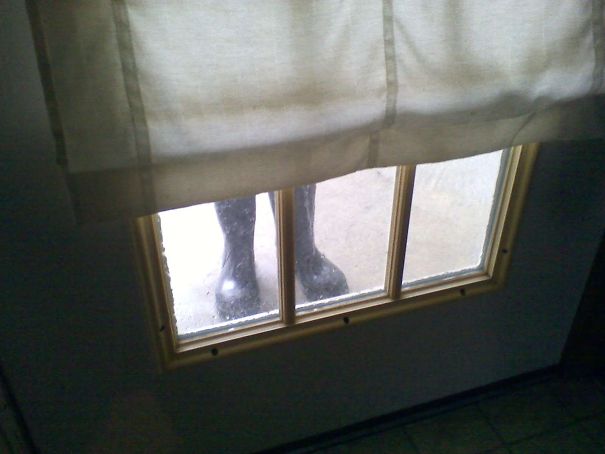 I Left My Boots At The Back Door. When I Was Walking Back Outside I Nearly Had A Heart Attack